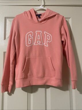 GAP Peach Pink Hooded Pullover Sweatshirt